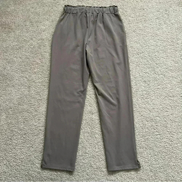 Joie Casual Pants High Rise Straight Boho Gray Women Sz Medium Drawstring $180 - Picture 7 of 16